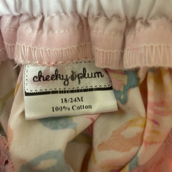 CHEEKY PLUM Floral Ruffle Sleeve Dress 18-24M - Picture 5 of 5